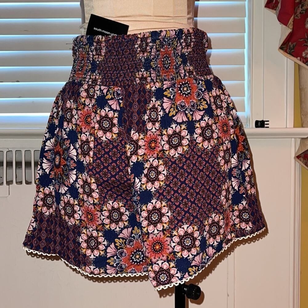 Juniper Blu Boho Patterned Skort Nwt M - image 2
